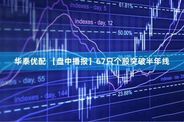 华泰优配 【盘中播报】67只个股突破半年线
